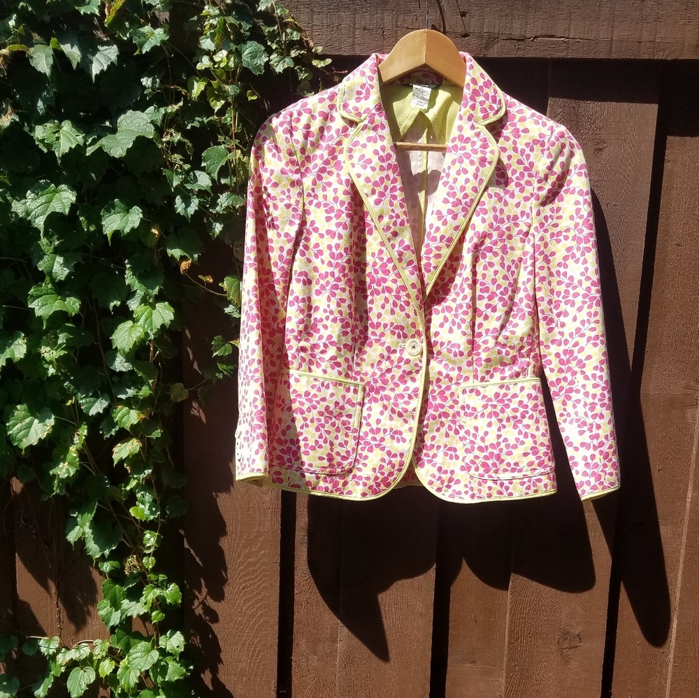 J. Crew Floral Blazer